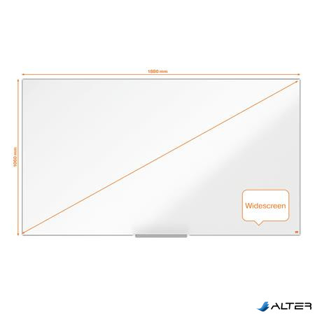 Fehértábla, mágneses, széles képarány, 85"/188x106 cm, alumínium keret, NOBO "Impression Pro"