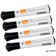 Táblamarker, kúpos hegyű, 2 mm, 10 db, NOBO "Glide", fekete