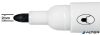 Táblamarker, kúpos hegyű, 2 mm, 10 db, NOBO "Glide", fekete