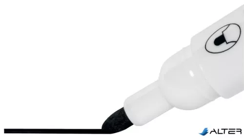 Táblamarker, kúpos hegyű, 2 mm, 10 db, NOBO "Glide", fekete