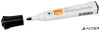 Táblamarker, kúpos hegyű, 2 mm, 10 db, NOBO "Glide", fekete