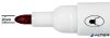 Táblamarker, kúpos hegyű, 2 mm, 10 db, NOBO "Glide", piros