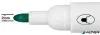 Táblamarker, kúpos hegyű, 2 mm, 10 db, NOBO "Glide", zöld