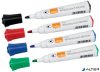 Táblamarker, kúpos hegyű, 2 mm, 10 db, NOBO "Glide", vegyes