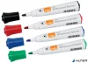 Táblamarker, kúpos hegyű, 2 mm, 10 db, NOBO "Glide", vegyes