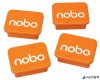 Mágnesek fehértáblához 4 db, NOBO narancs