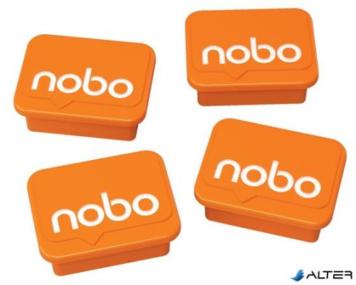 Mágnesek fehértáblához 4 db, NOBO narancs