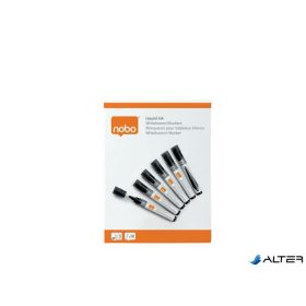   Táblamarker, folyékonytintás, kúpos, 1-3 mm, NOBO, fekete