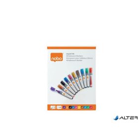   Táblamarker, folyékonytintás, kúpos, 1-3 mm, NOBO, vegyes színek