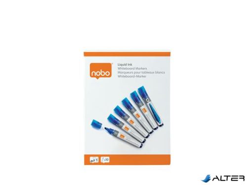 Táblamarker, vágott hegyű, 4 mm, NOBO, kék