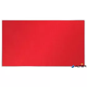   Textiltábla, széles képarány, 40"/89x50cm, alumínium keret, NOBO "Impression Pro", piros