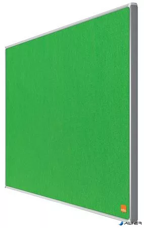 Textiltábla, széles képarány, 70"/155x87 cm, alumínium keret, NOBO "Impression Pro", zöld
