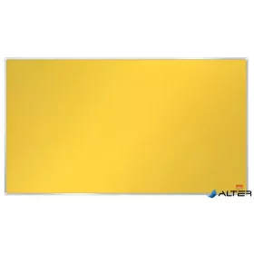   Textiltábla, széles képarány, 40"/89x50cm, alumínium keret, NOBO "Impression Pro", sárga