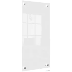  Üzenőtábla, üveg, fali, keskeny, 30x60 cm, NOBO "Home", fehér
