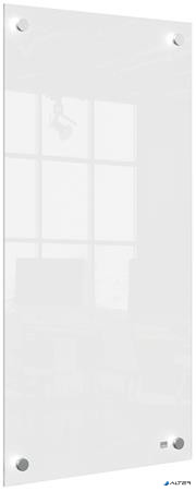 Üzenőtábla, üveg, fali, keskeny, 30x60 cm, NOBO "Home", fehér