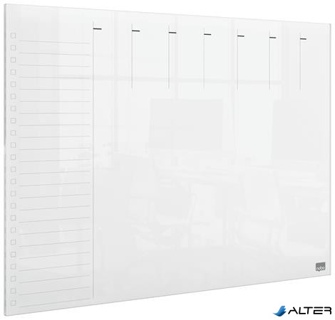 Tervezőtábla, akril, heti, fali/asztali, A3, NOBO "Home"