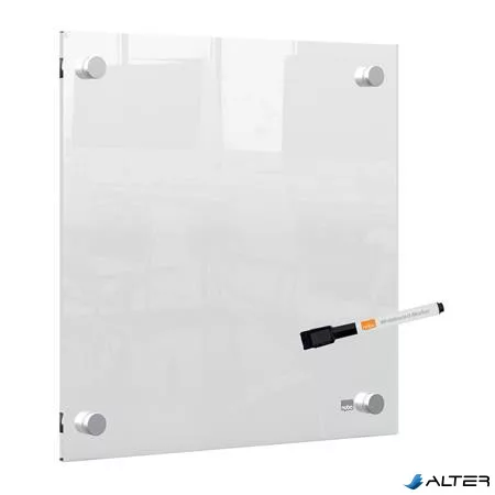 Emlékeztetőtábla, akril, fali, 30x30 cm, NOBO "Home", átlátszó