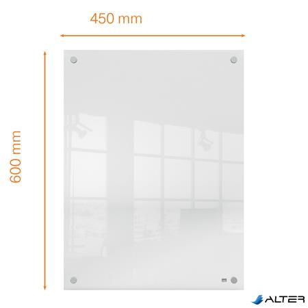 Emlékeztetőtábla, akril, fali, 60x45 cm, NOBO "Home", átlátszó