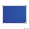 Üzenőtábla, aluminium keret, 60x45 cm, NOBO 'Essentials', kék