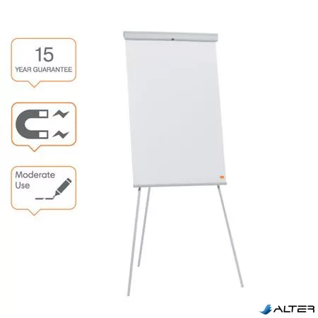 Flipchart tábla, mágneses felület, 67,5x100 cm, NOBO "Essentials", fehér