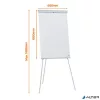 Flipchart tábla, mágneses felület, 67,5x100 cm, NOBO "Essentials", fehér