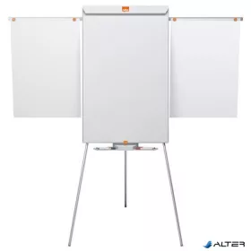   Flipchart tábla, mágneses felület, 2 db segédkarral, 68x100,5 cm, NOBO "Essentials", fehér