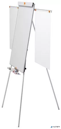 Flipchart tábla, mágneses felület, 2 db segédkarral, NOBO "Essentials", fehér
