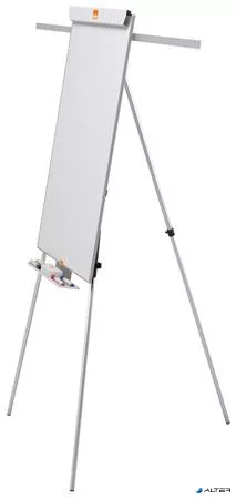 Flipchart tábla, mágneses felület, 2 db segédkarral, NOBO "Essentials", fehér