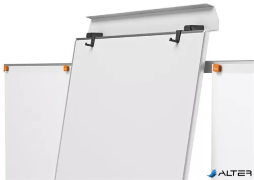 Flipchart tábla, mágneses felület, 2 db segédkarral, NOBO "Essentials", fehér