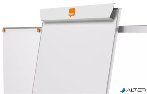 Flipchart tábla, mágneses felület, 2 db segédkarral, NOBO "Essentials", fehér
