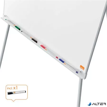 Flipchart tábla, mágneses felület, 70x100 cm, NOBO "Premium Plus", fehér