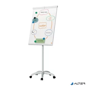   Flipchart tábla, mobil, mágneses felület, 70x100 cm, NOBO "Premium Plus", fehér