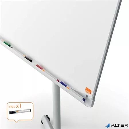 Flipchart tábla, mobil, mágneses felület, 70x100 cm, NOBO "Premium Plus", fehér