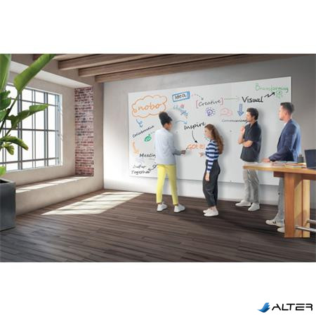 Fehértábla, mágneses, 120x90 cm, keret nélkül, NOBO 'Infinity'