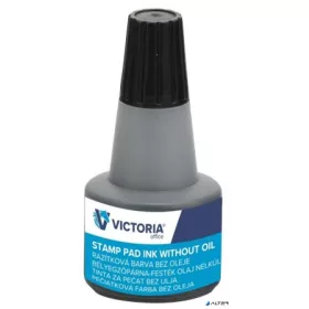 Bélyegzőfesték, 30 ml, VICTORIA OFFICE, fekete