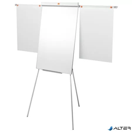 Flipchart tábla, mágneses felület, 2 db segédkarral, 68,5x100 cm, NOBO "Impression Pro"