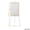 Flipchart tábla, mágneses felület, 67,5x100 cm, NOBO "Impression Pro"