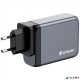 Hálózati töltő, 2xUSB-C PD (100W), USB-C PD (65W), USB-A QC 3.0, EU/UK/US, GaN, VERBATIM