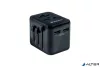 Utazóadapter, univerzális, 2xUSB, VERBATIM 'UTA-01'