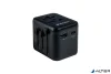 Utazóadapter, univerzális, USB-A(QC 3.0)/USB-C(PD20W)2xUSB, VERBATIM 'UTA-02'