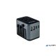 Utazó adapter, univerzális, USB-A(QC 3.0)/USB-C(PD30W)2xUSB, VERBATIM "UTA-03"