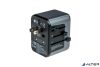 Utazó adapter, univerzális, USB-A(QC 3.0)/USB-C(PD30W)2xUSB, VERBATIM "UTA-03"