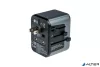 Utazóadapter, univerzális, USB-A(QC 3.0)/USB-C(PD30W)2xUSB, VERBATIM 'UTA-03'