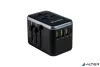 Utazóadapter, univerzális, USB-A(QC 3.0)/USB-C(PD61W)2xUSB, VERBATIM 'UTA-04'