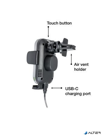 Autós tartókar és töltő, Qi töltés, VERBATIM 'FWC-02'