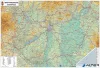 Könyökalátét, kétoldalas, STIEFEL 'Magyarország Közigazg./ Mo. autótérkép'