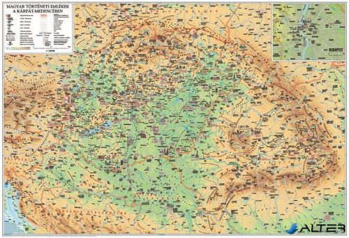 Könyökalátét, kétoldalas, STIEFEL "Magyar Szent Korona országai/Történeti emlékek"