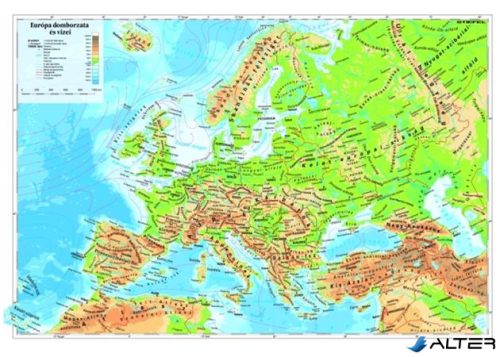 Könyökalátét, egyoldalas, STIEFEL "Európa dombozata"