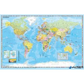   Könyökalátét, kétoldalas, STIEFEL "Föld országai/ Föld domborzata"