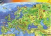 Könyökalátét, kétoldalas, STIEFEL, 'Európa országai/Európa gyerektérkép'